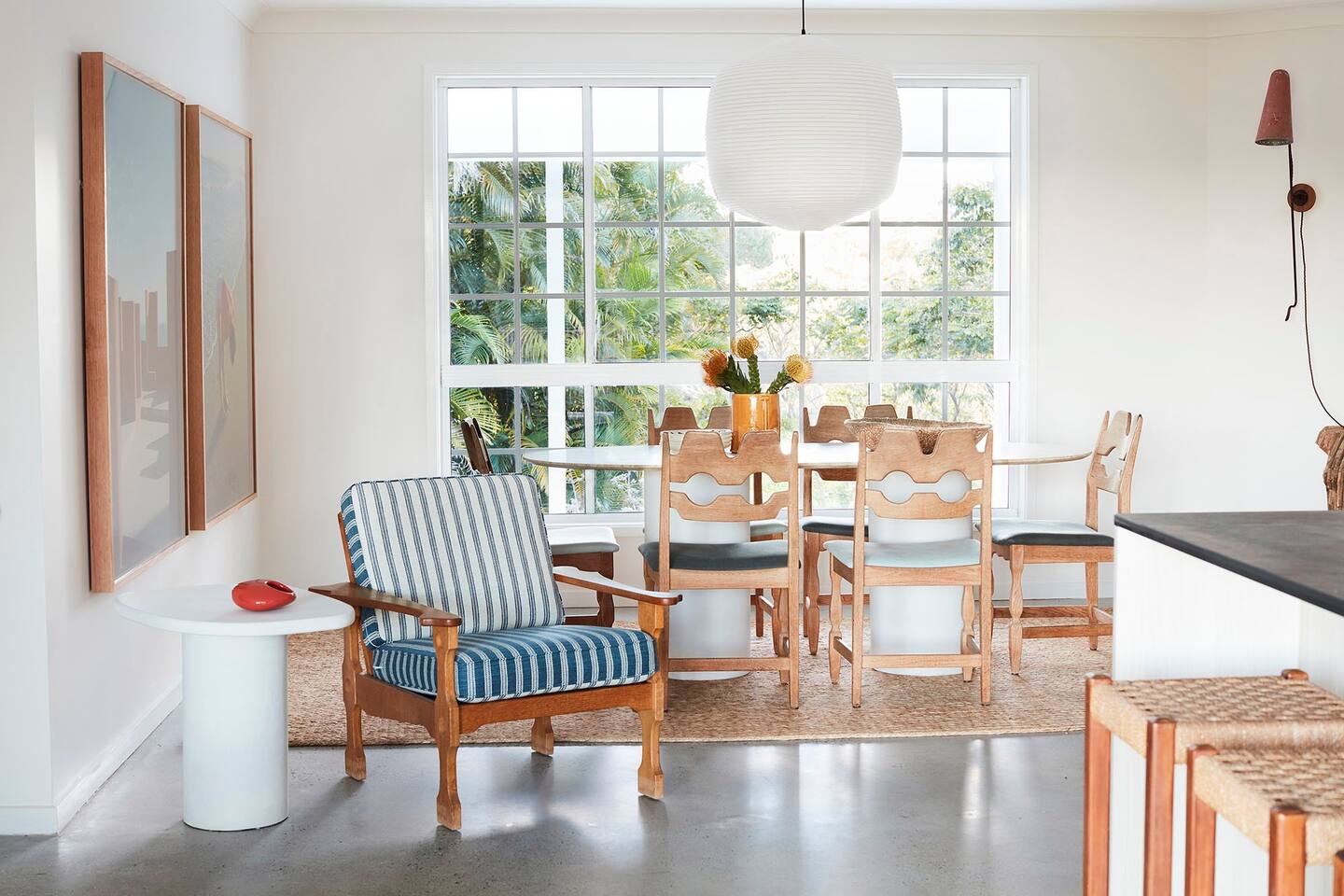 salle à manger décoration vintage