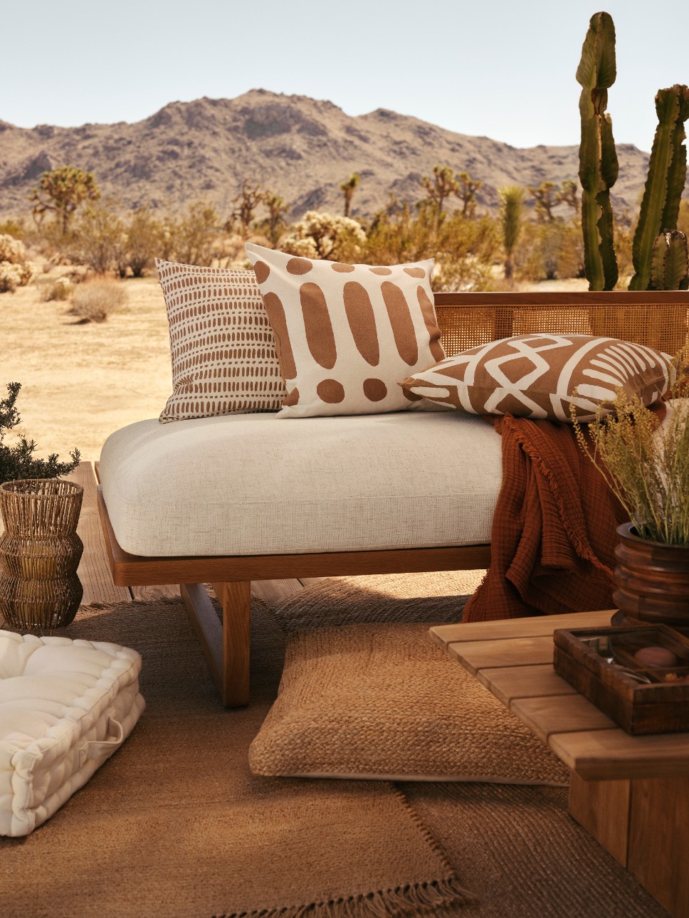 terrasse aménagée par H&M Home 