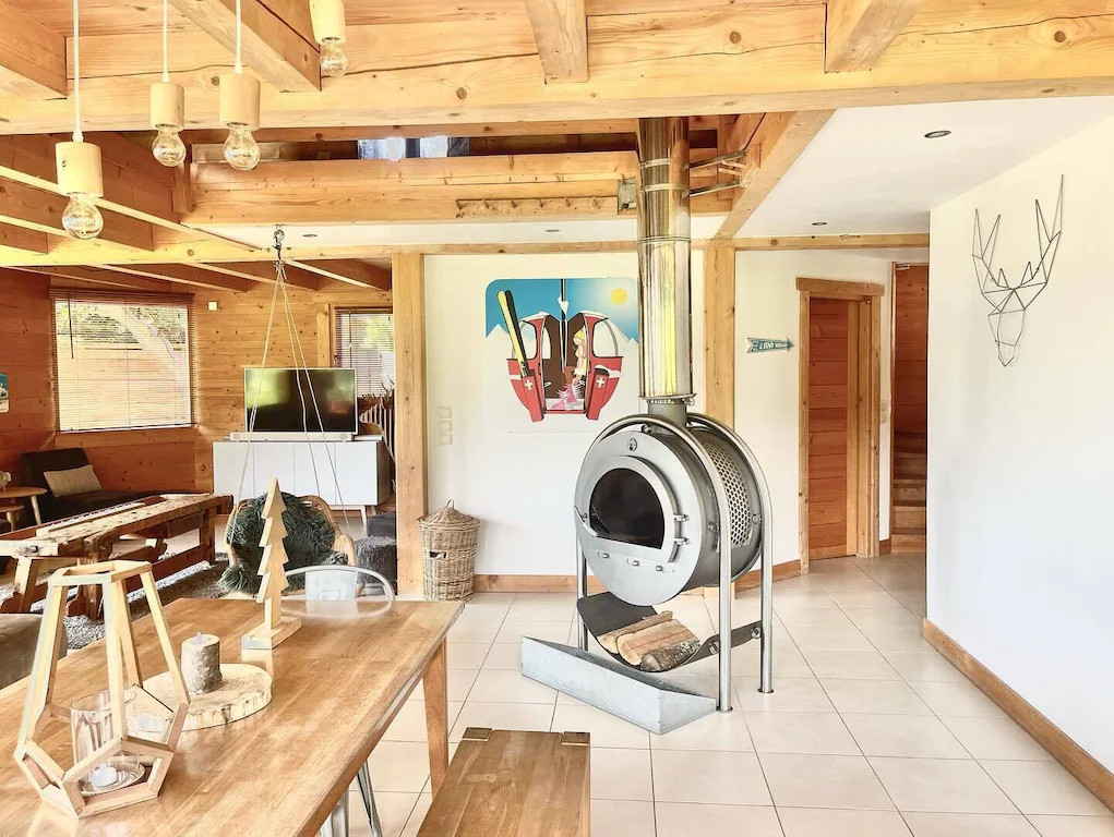 salon chalet contemporain