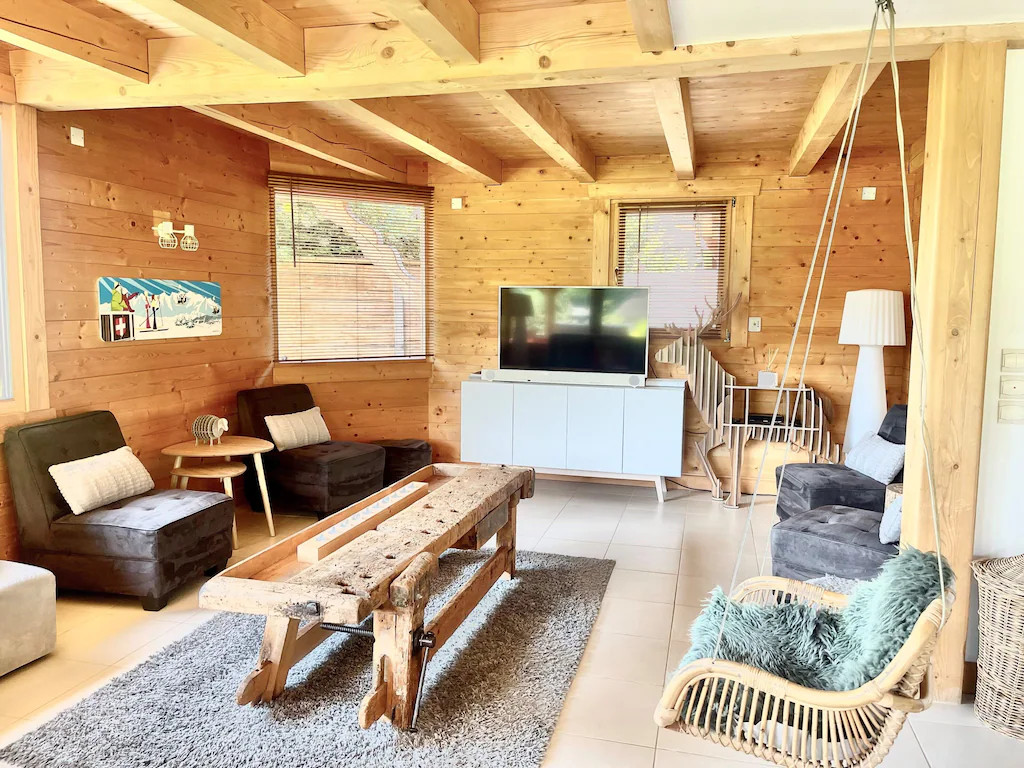 salon chalet contemporain