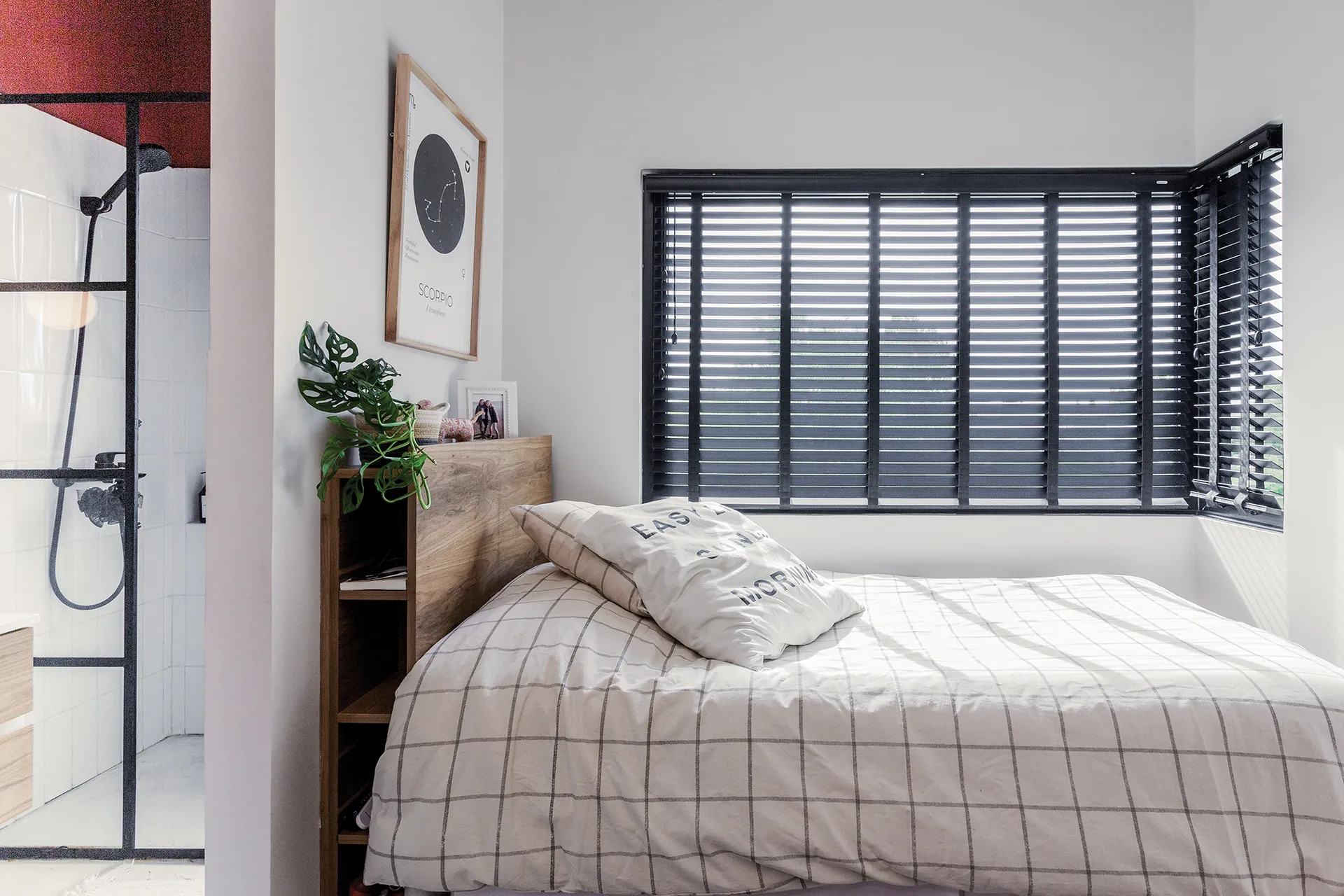 chambre avec salle de bain maison contemporaine