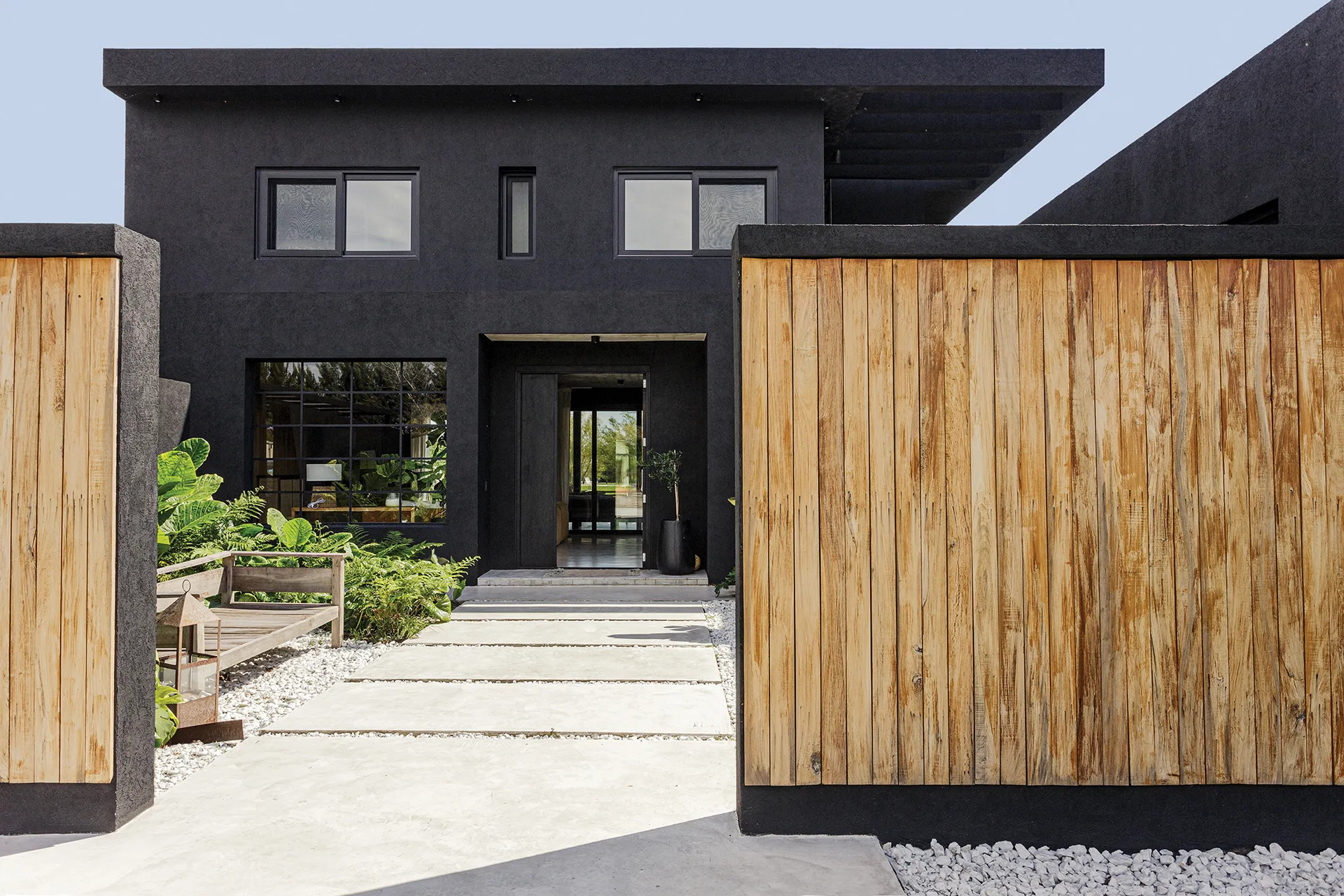 façade avant maison contemporaine