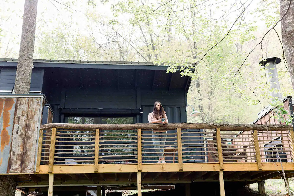 terrasse bois cabane