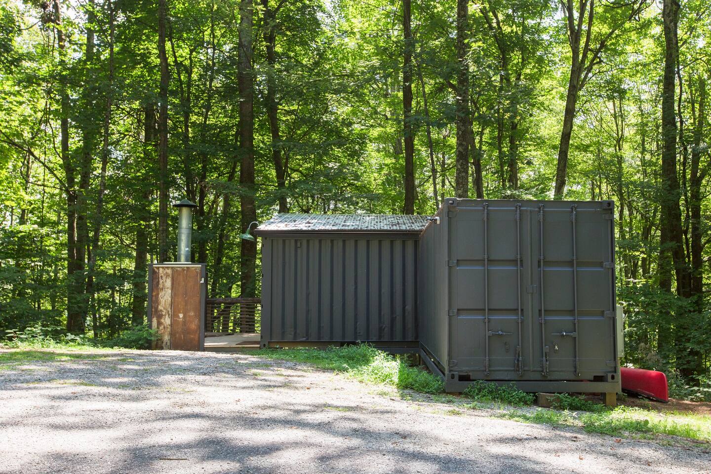 façade arrière mini maison container