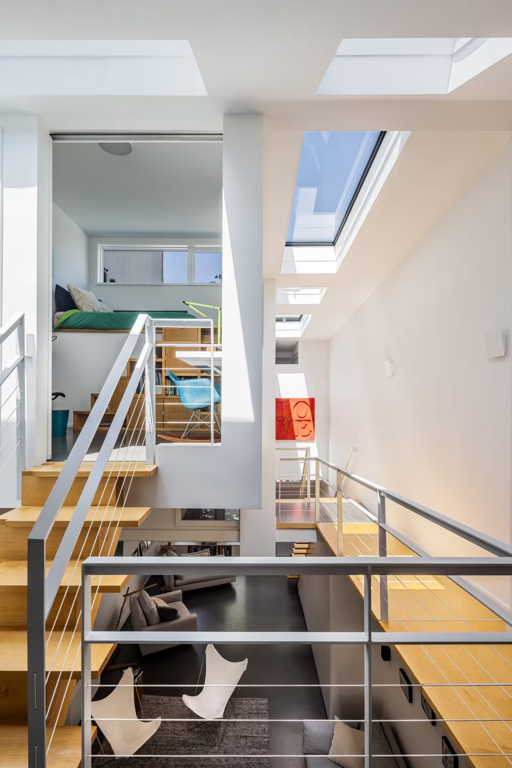 escalier bois design 
