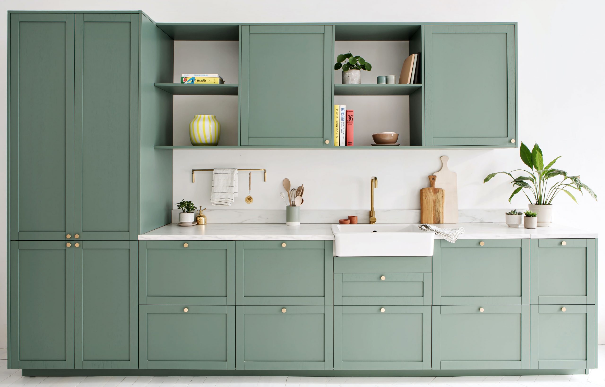 cuisine IKEA verte personnalisée avec Plum cuisine IKEA verte personnalisée avec Plum
