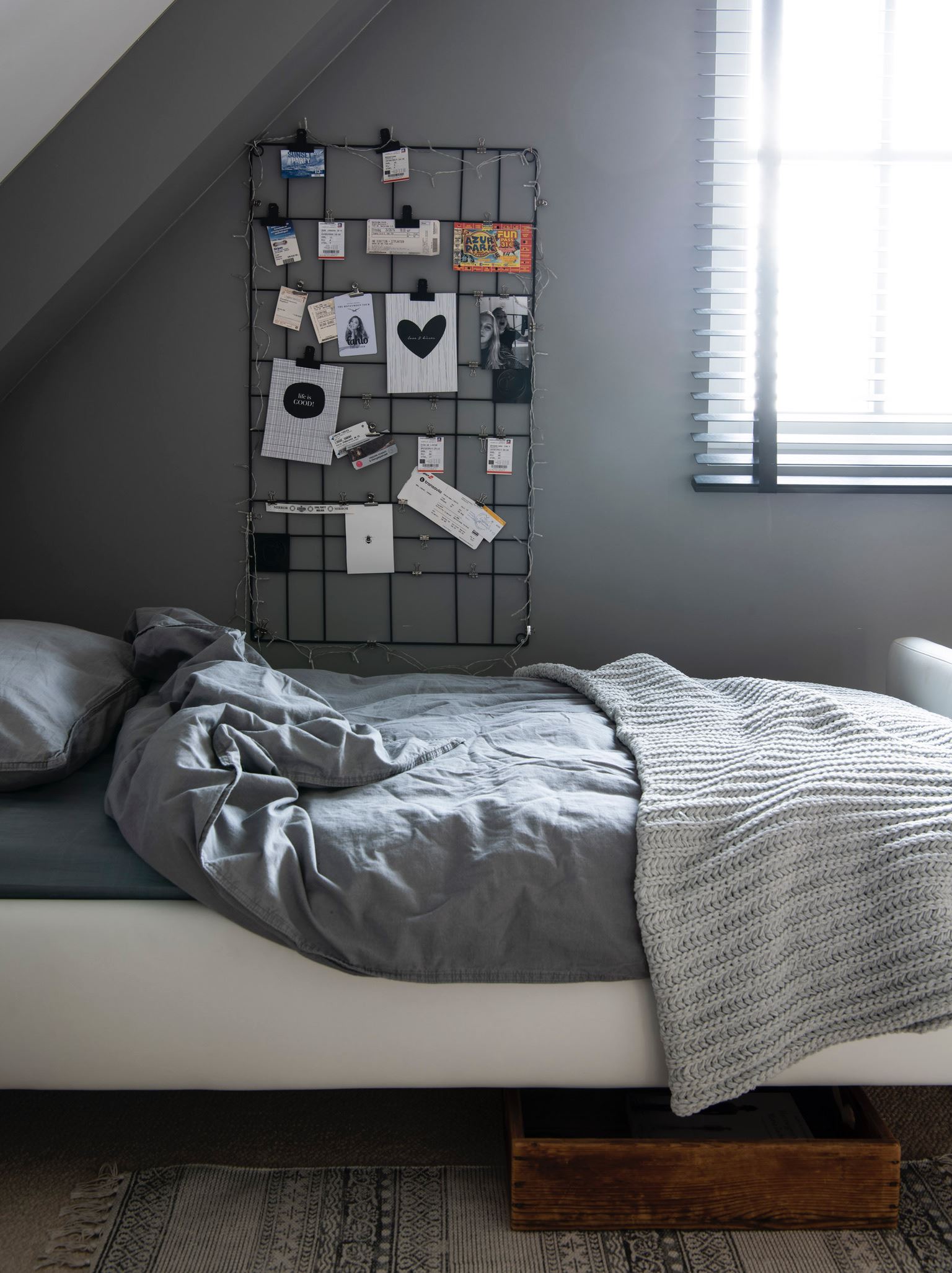 chambre grise décoration contemporaine