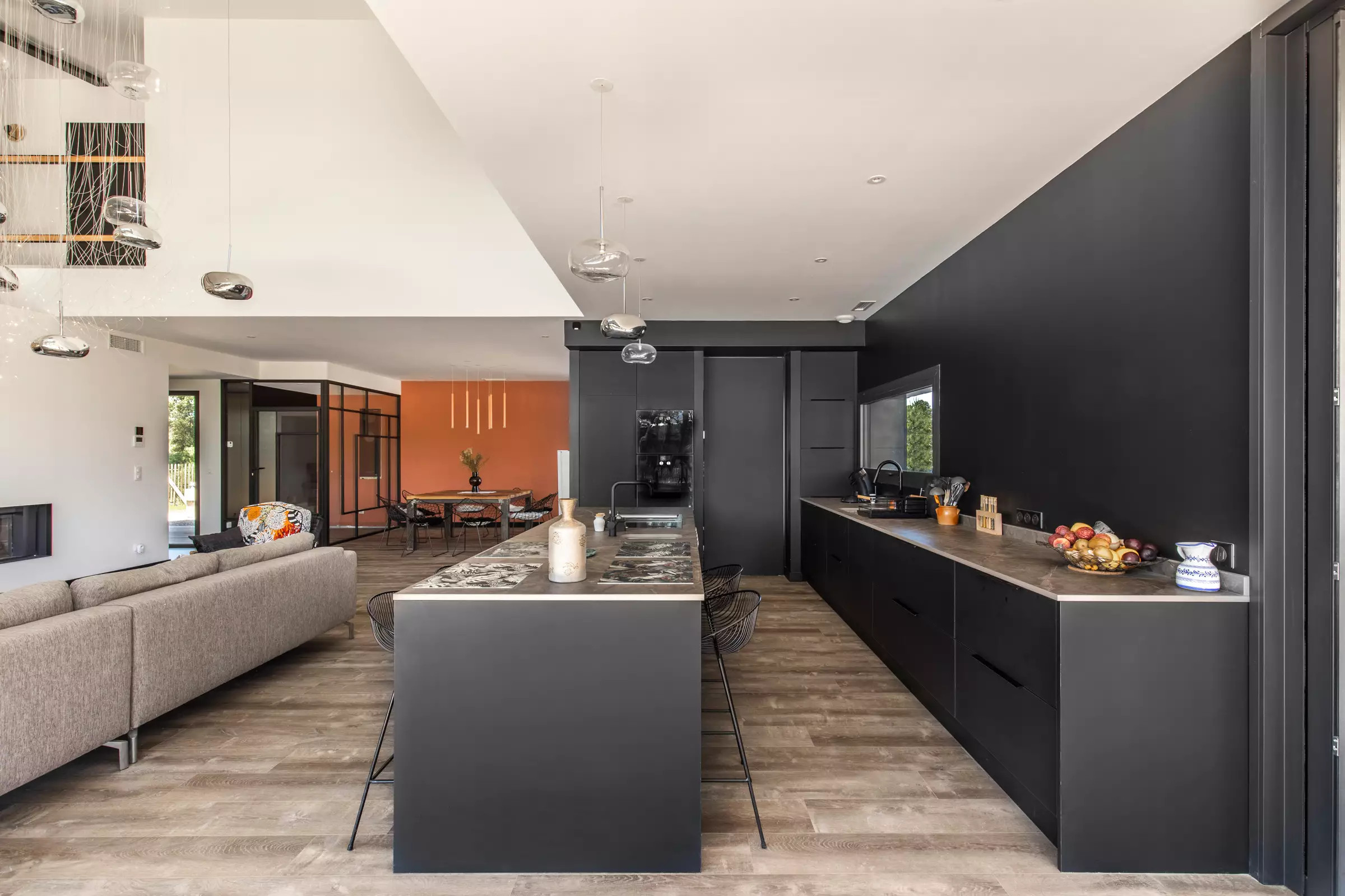 cuisine design avec grand îlot
