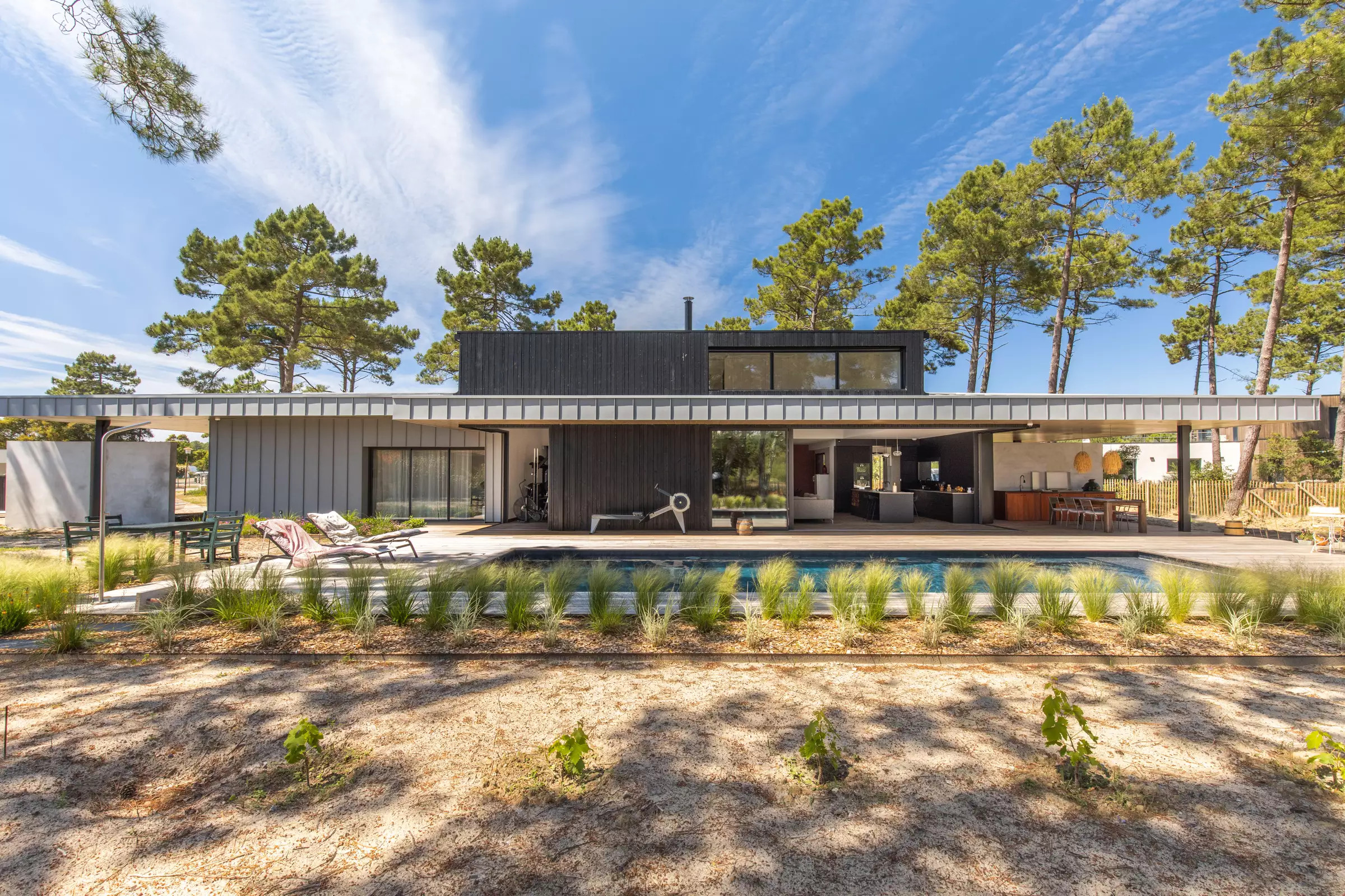 maison architecte avec piscine