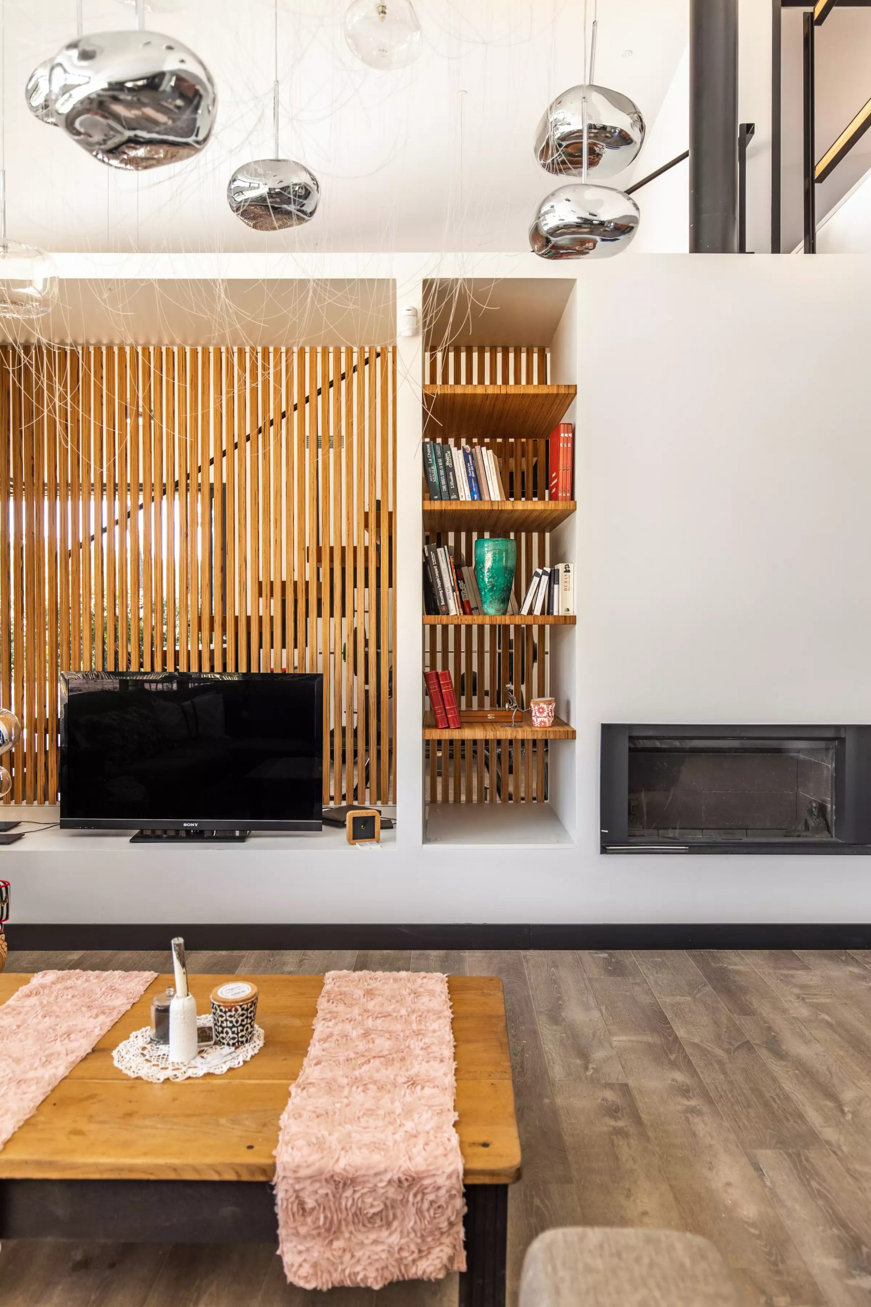 salon maison contemporaine