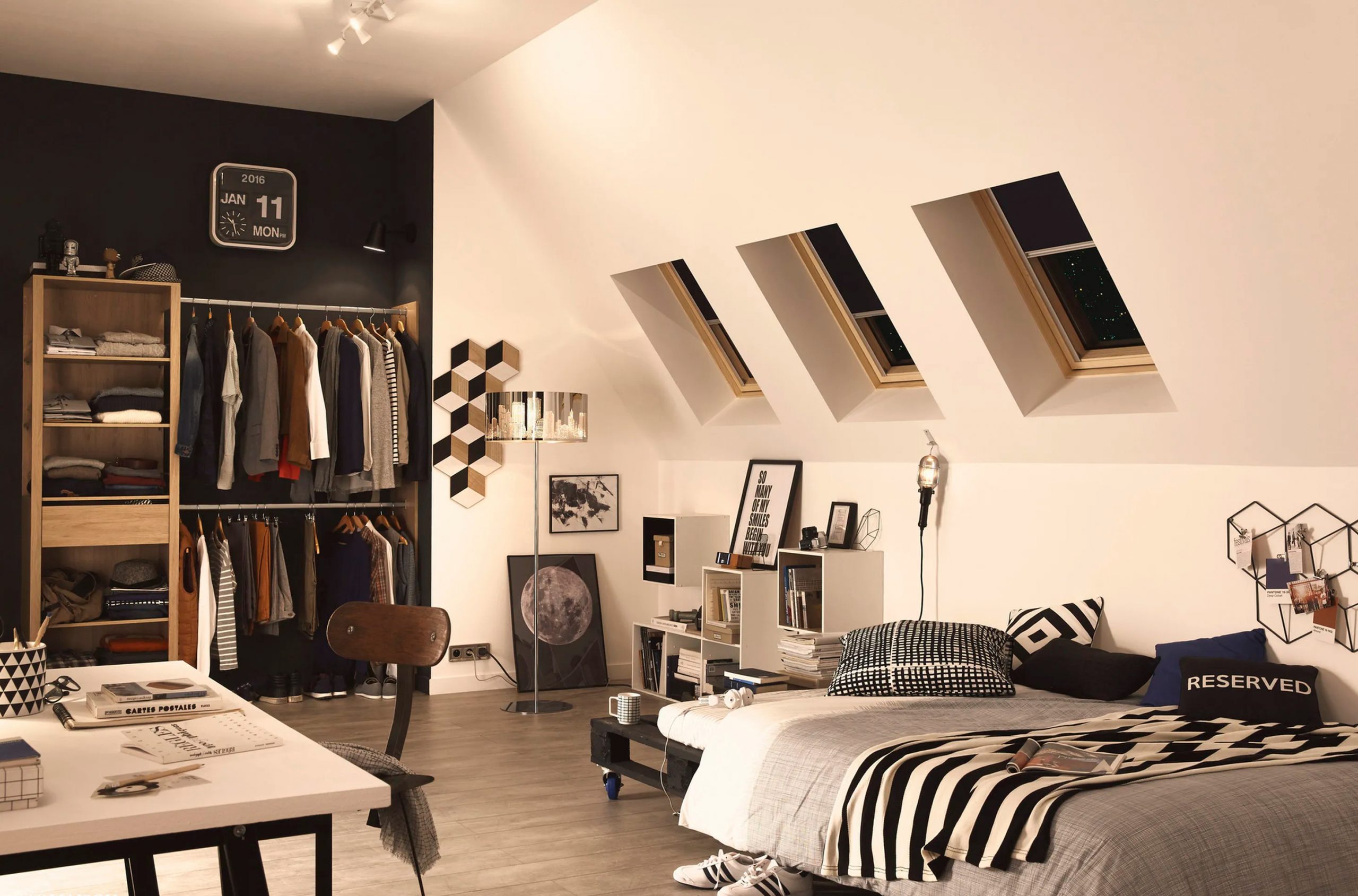 chambre dans combles aménagés