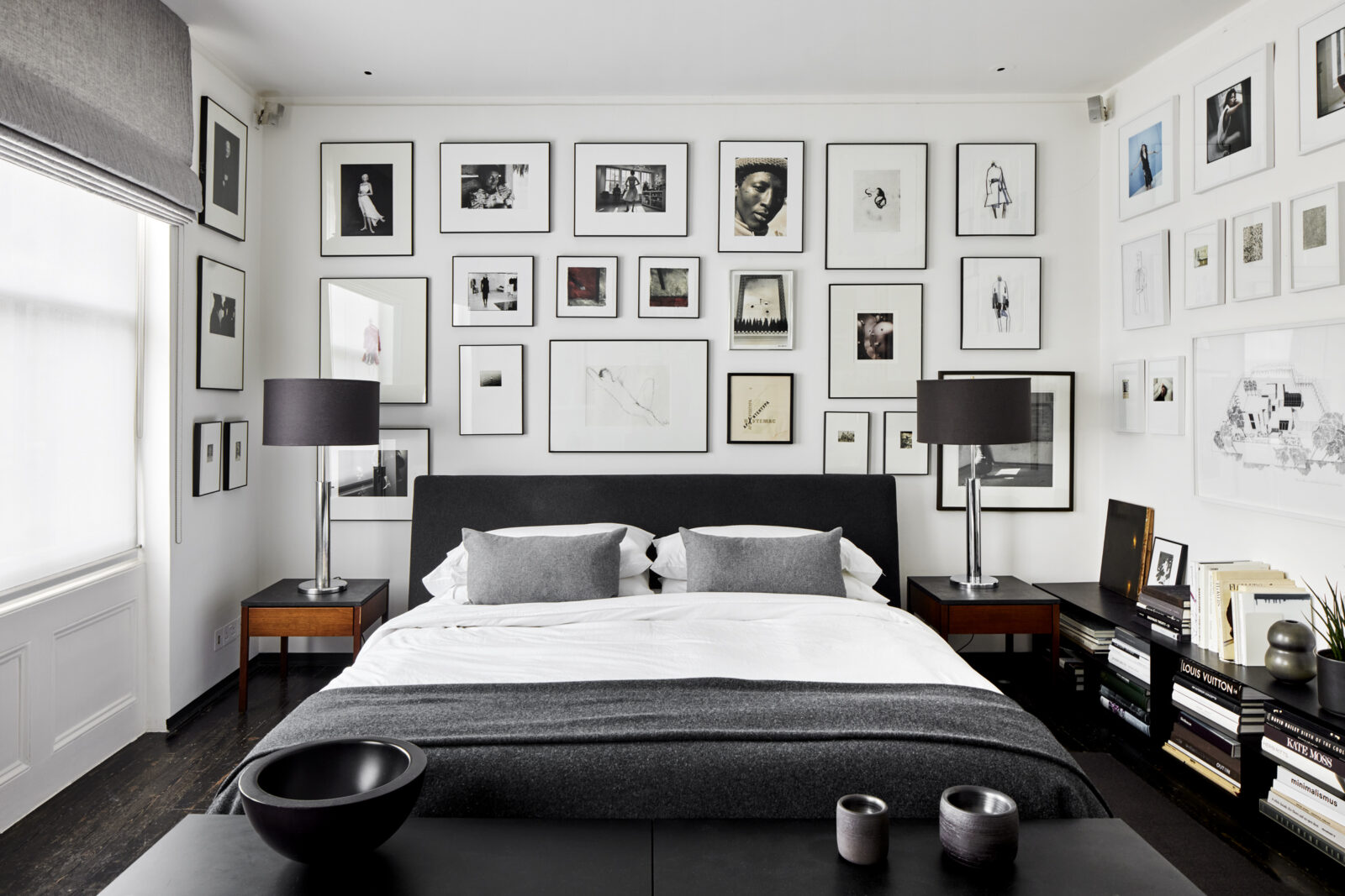 chambre noire et blanche
