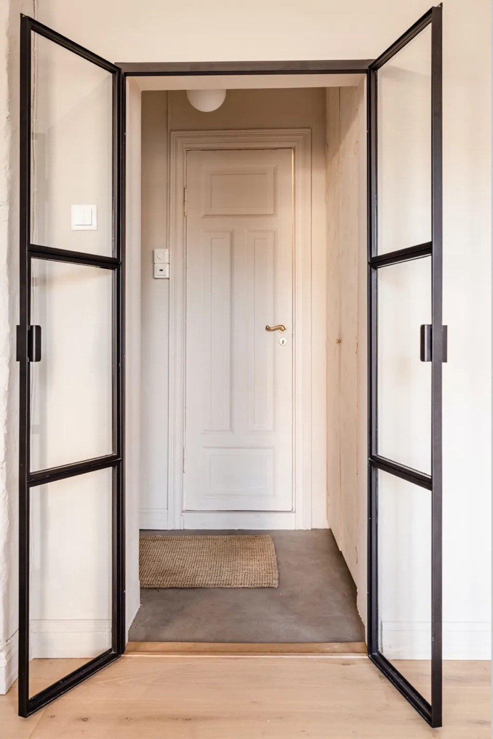 entrée avec porte verrière acier noir entrée avec porte verrière acier noir