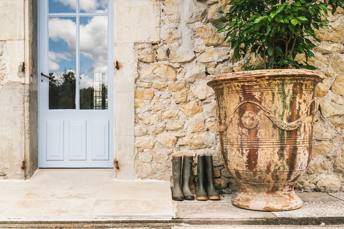 façade maison en pierres rénovée