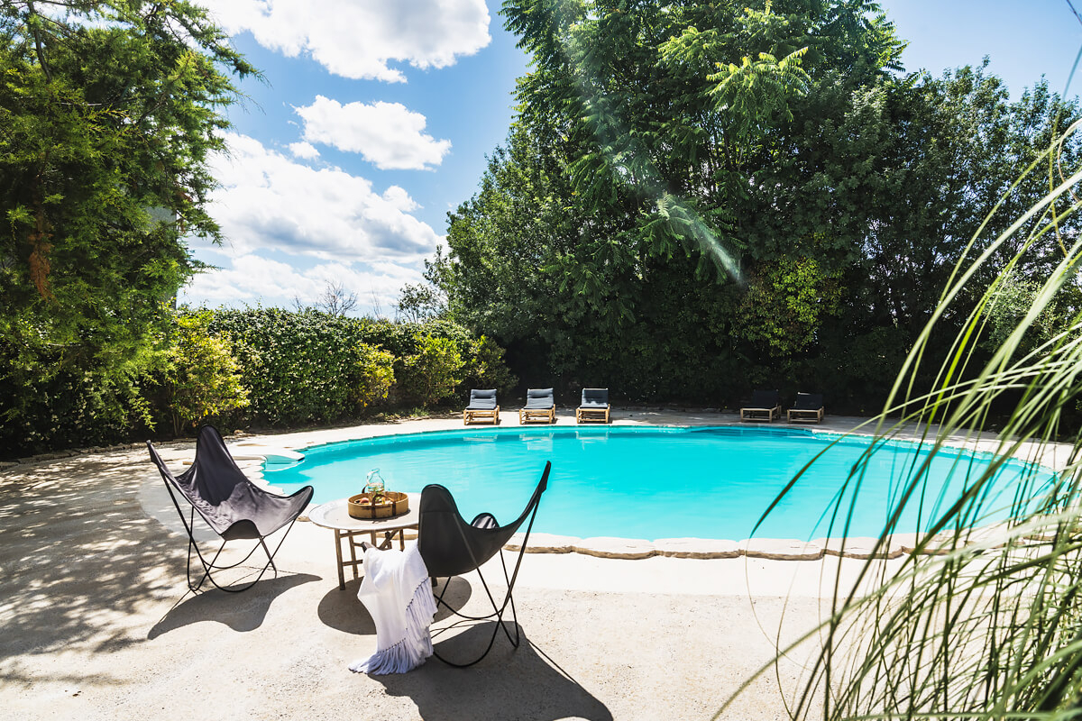 piscine maison dans les Cévennes