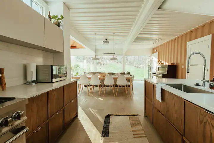 cuisine design dans maison container