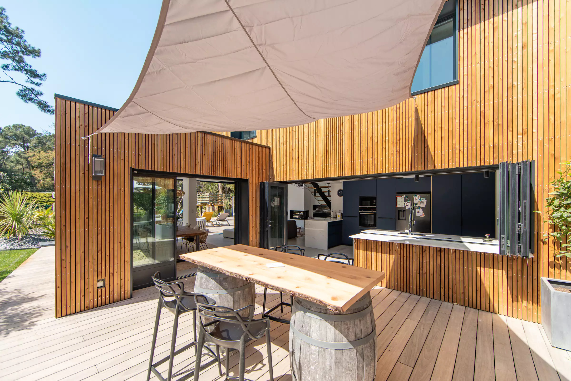 terrasse bois maison Cap Ferret