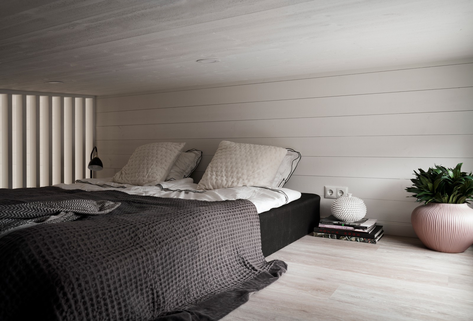 chambre sur mezzanine mini maison 27m2