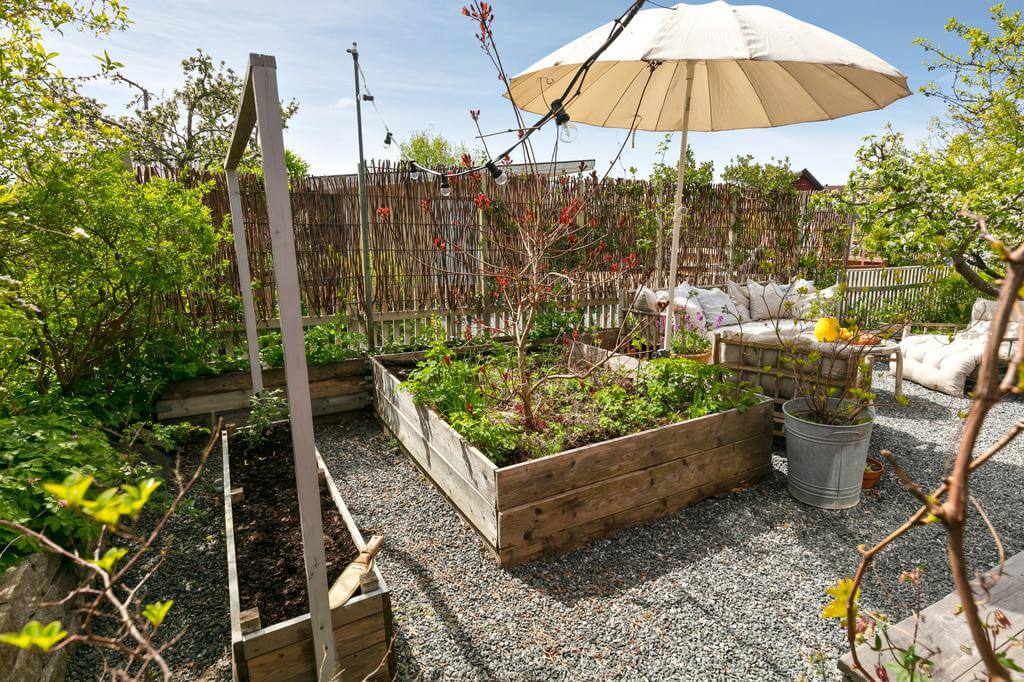 potager avec mini maison 27m2