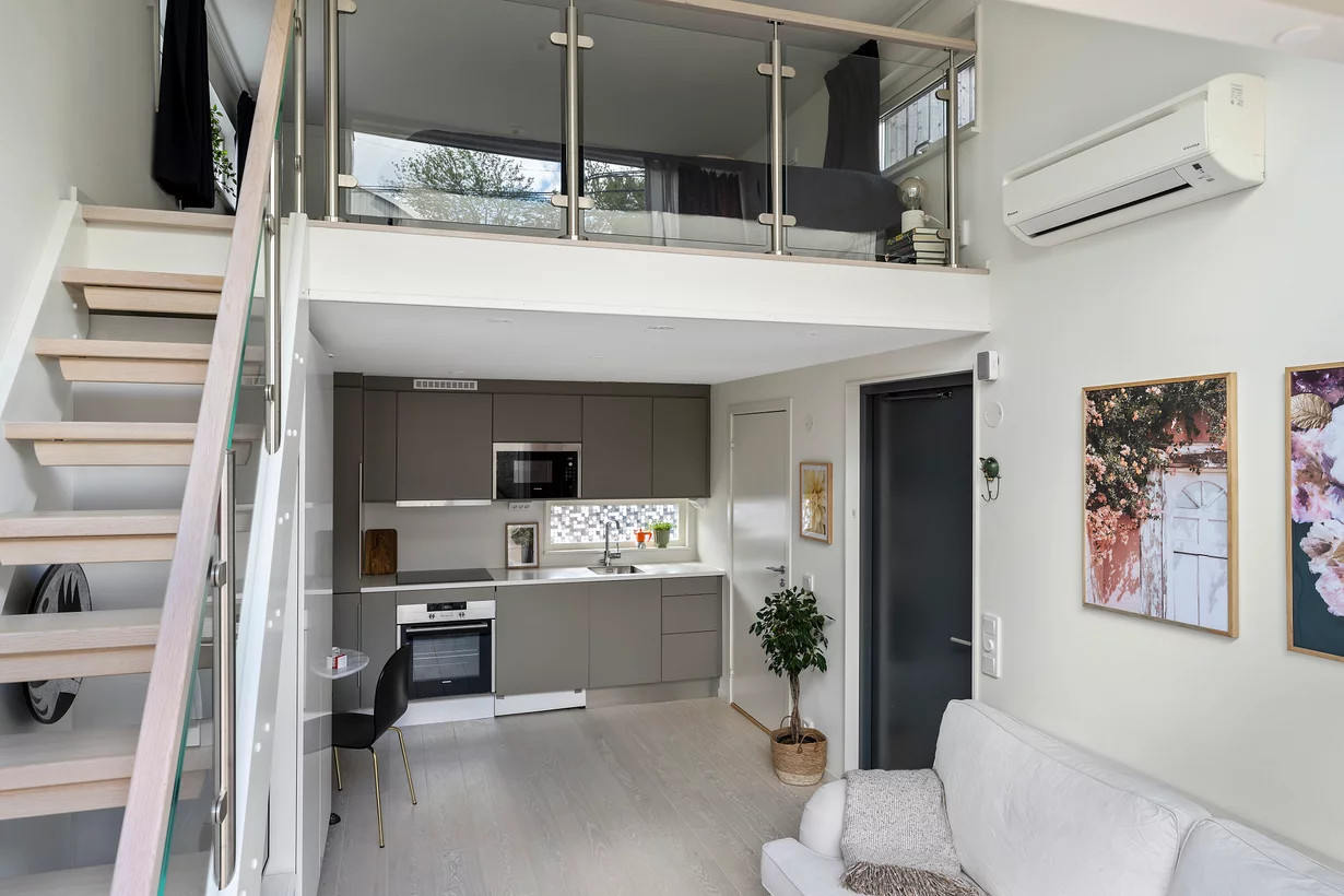 salon avec mezzanine mini maison 33m2 salon avec mezzanine mini maison 33m2