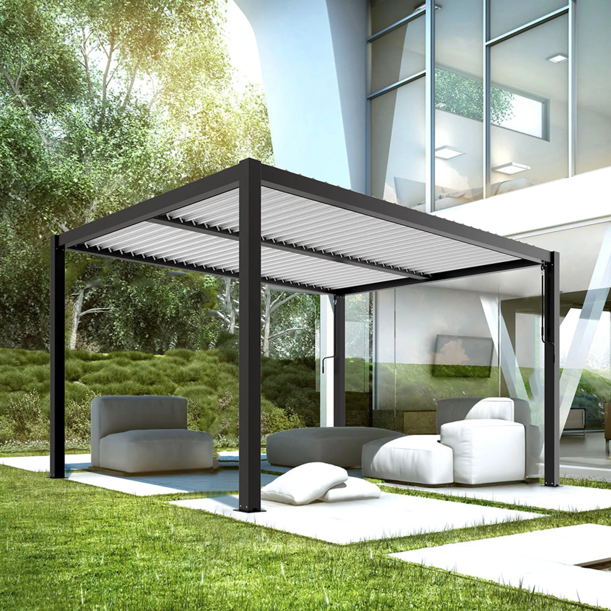 pergola bioclimatique Maisons du Monde