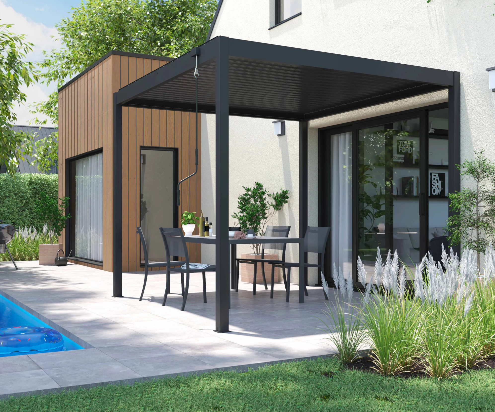 Pergola bioclimatique Maisons du Monde