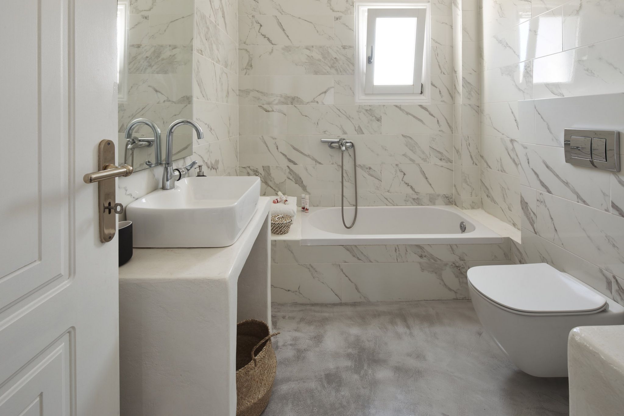 salle de bain marbre