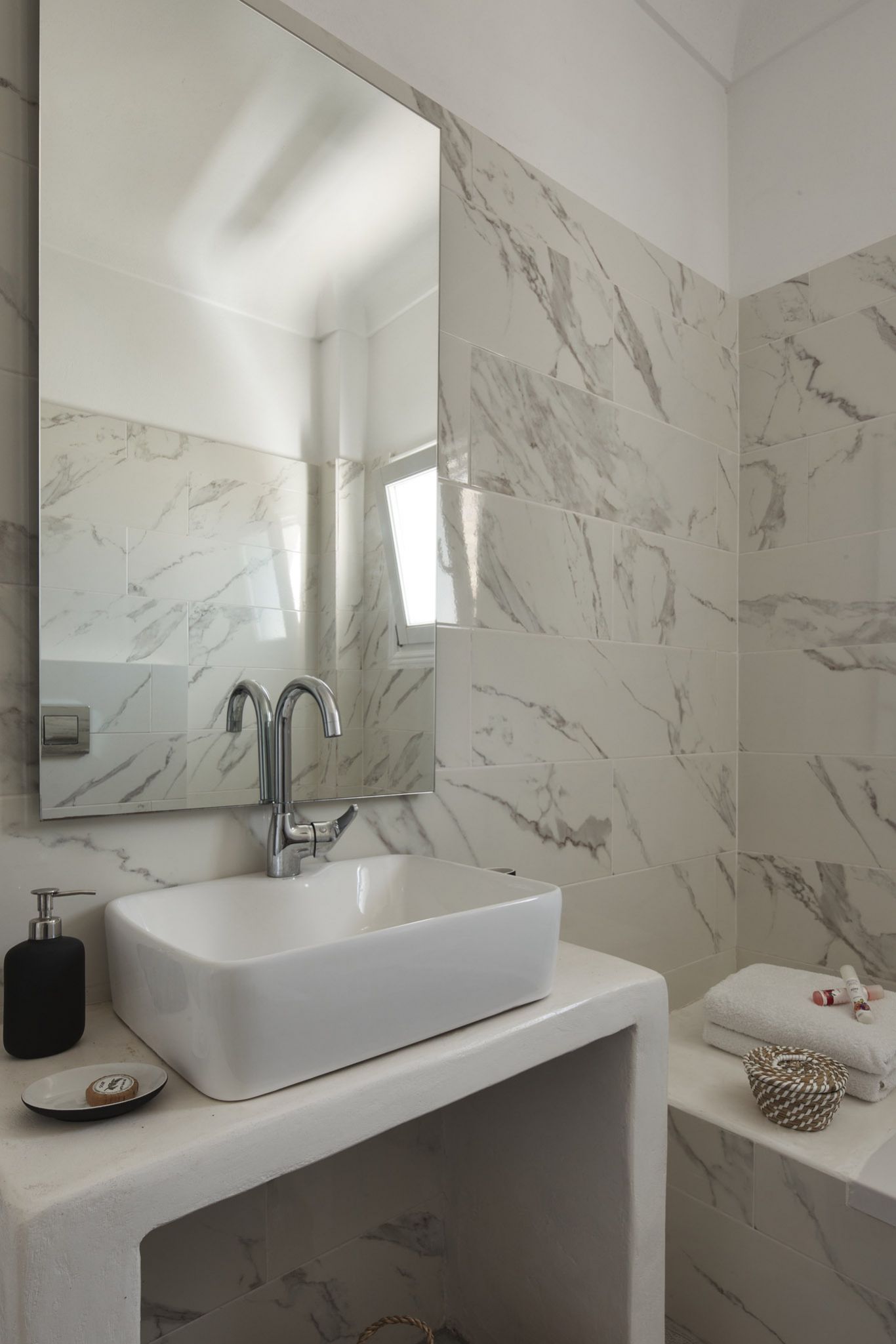 salle de bain marbre