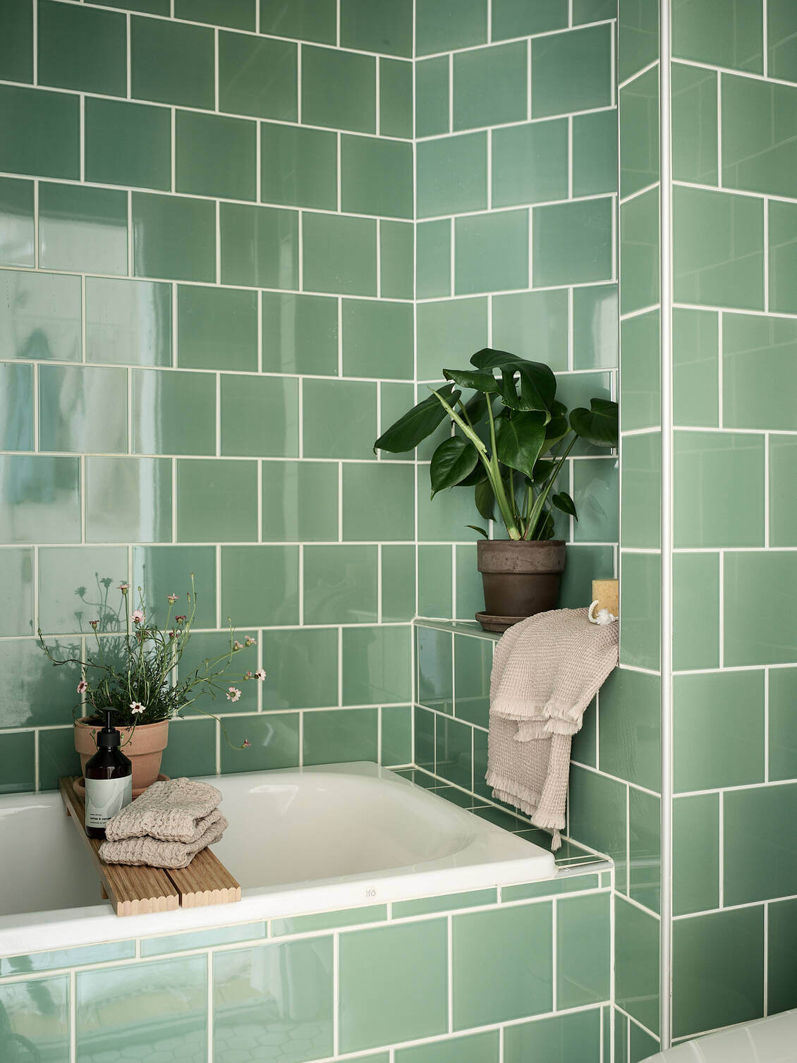 salle de bain verte salle de bain verte
