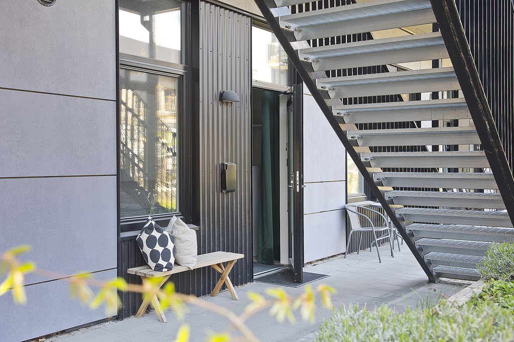 façade entrée immeuble suédois