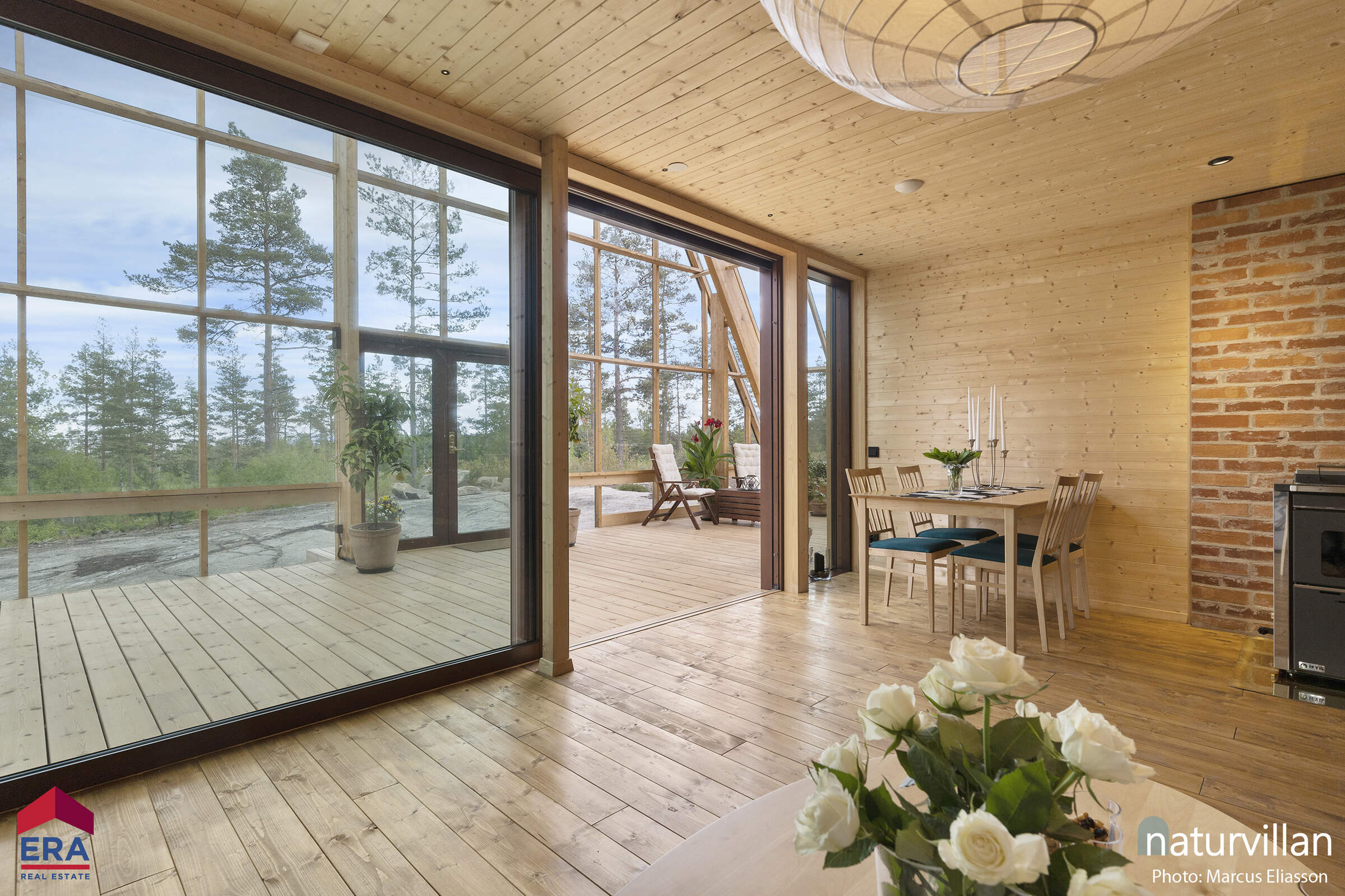 salon maison en bois