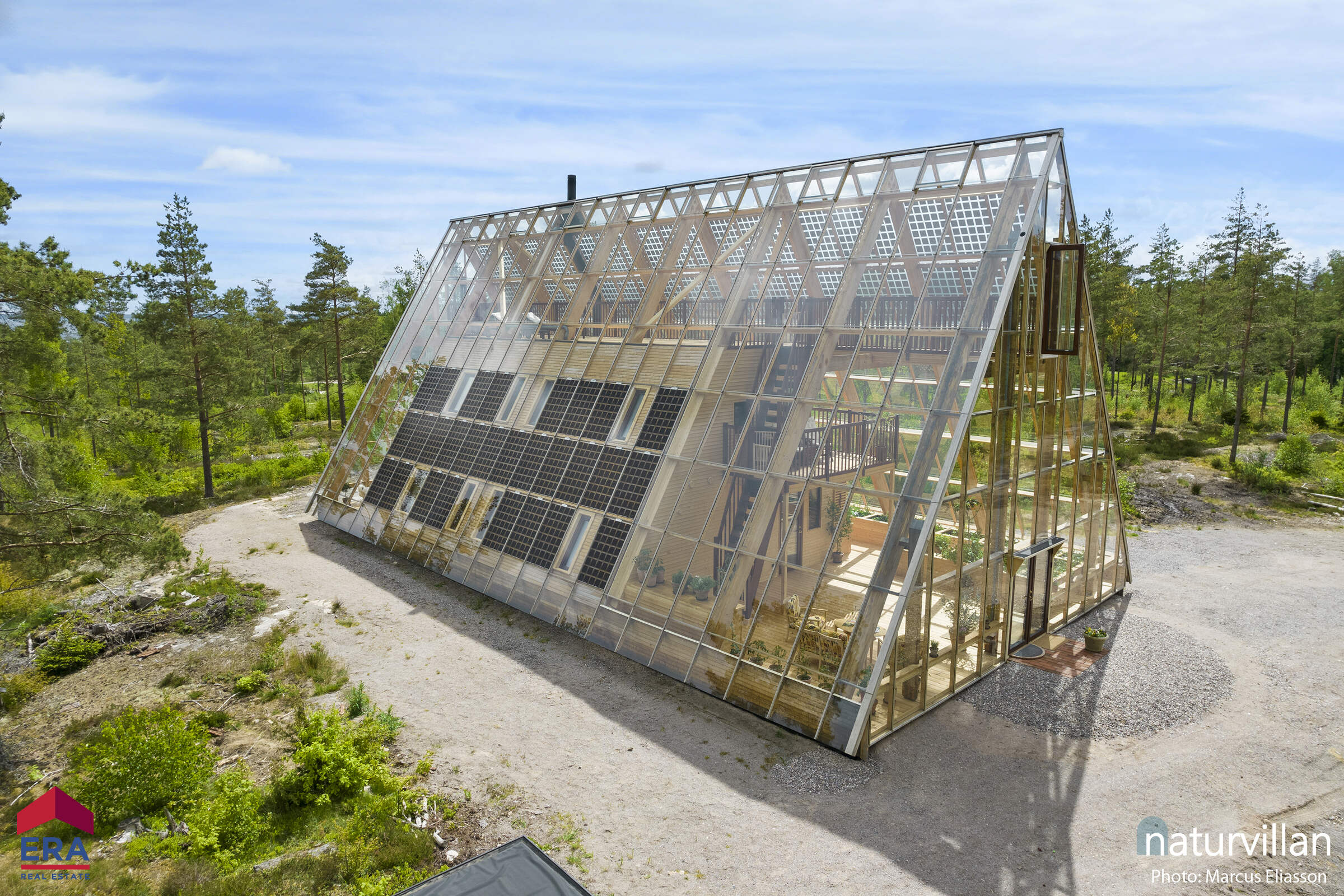 façade maison A-Frame