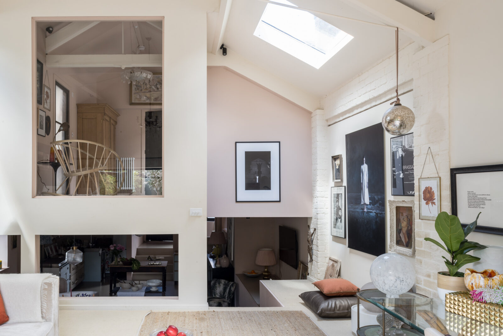 salon maison ancienne rénovée
