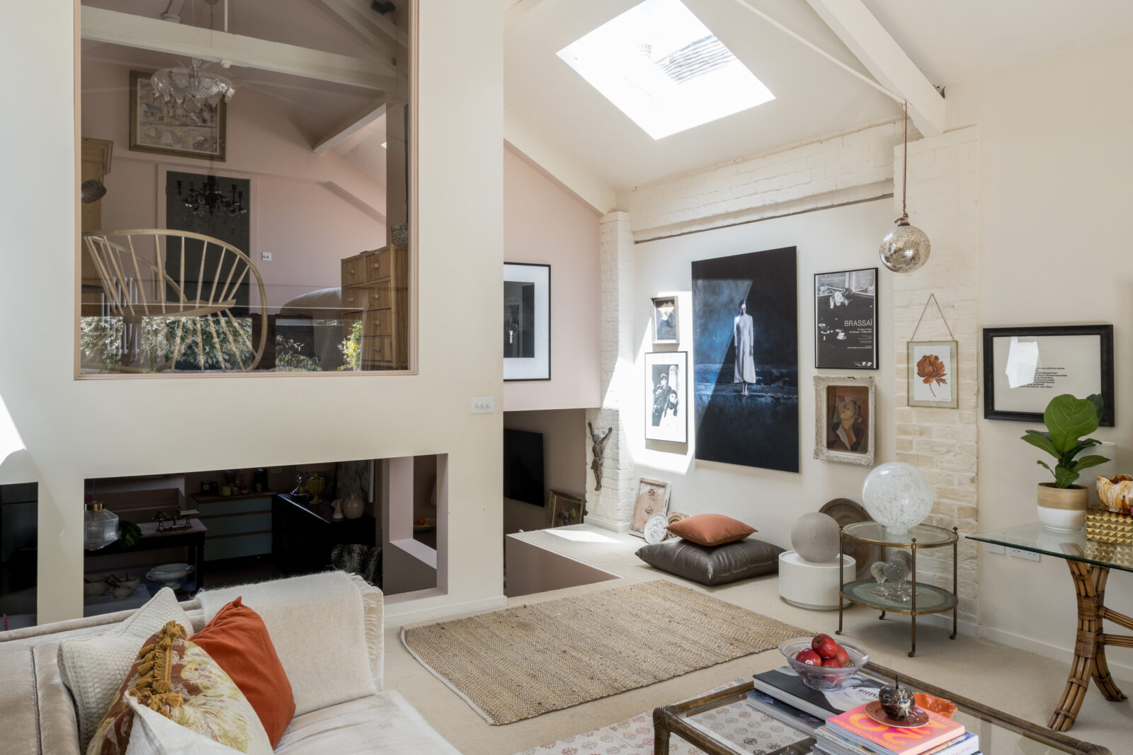 salon maison ancienne rénovée