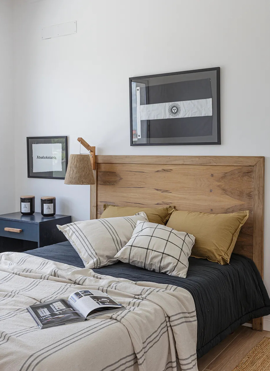 chambre design sobre et naturel