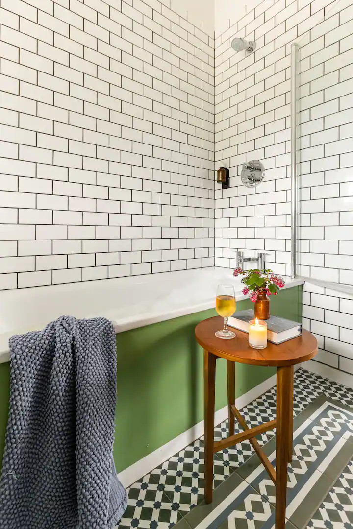 salle de bain grange rénovée et agrandie