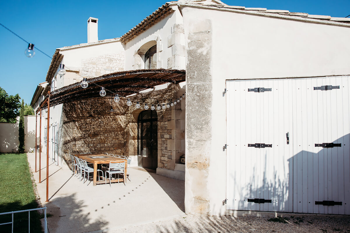 façade ancienne ferme du 19e siècle rénovée