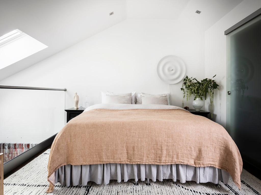 chambre sur mezzanine décoration contemporaine