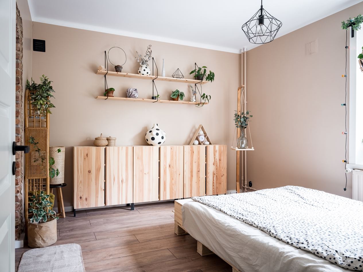 chambre couleur terracotta