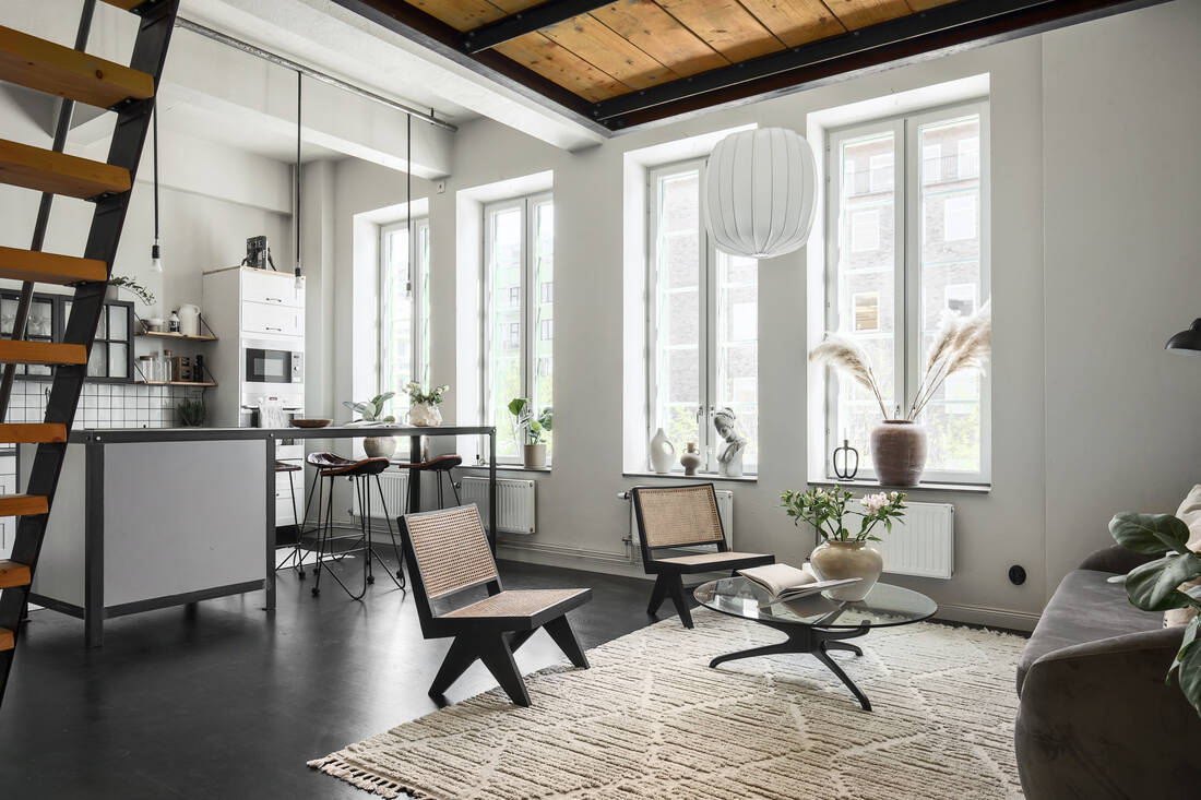 salon et cuisine petit loft
