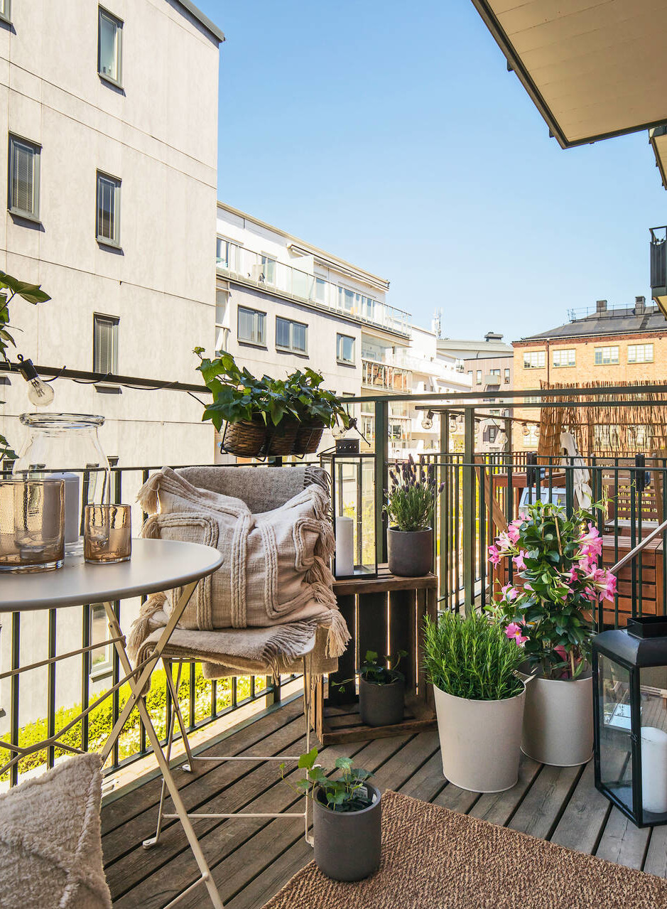 balcon aménagé