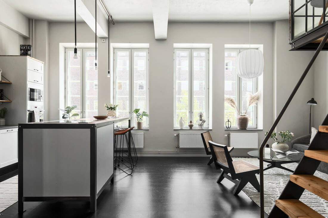 salon et cuisine petit loft