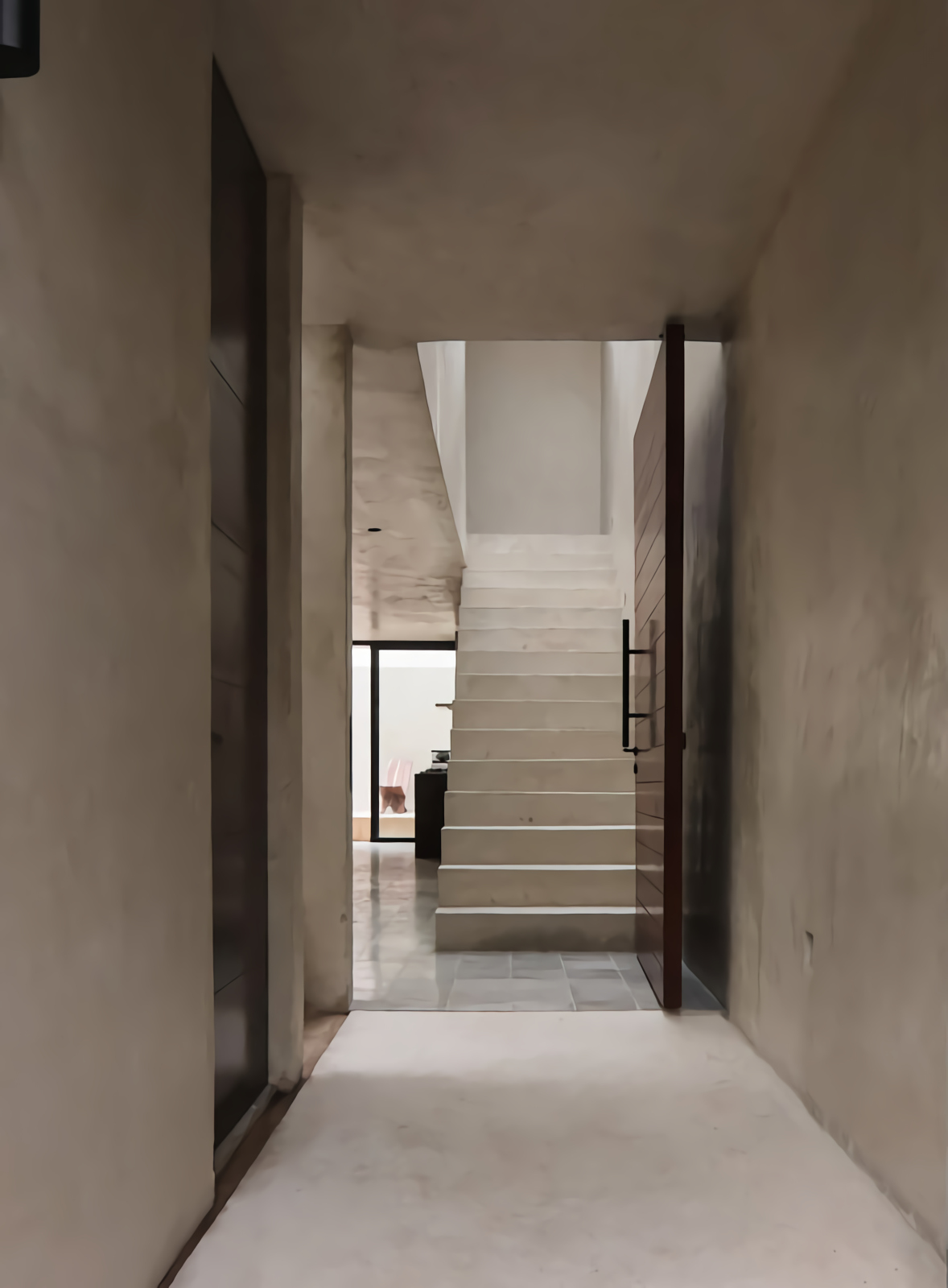 entrée couleur gris