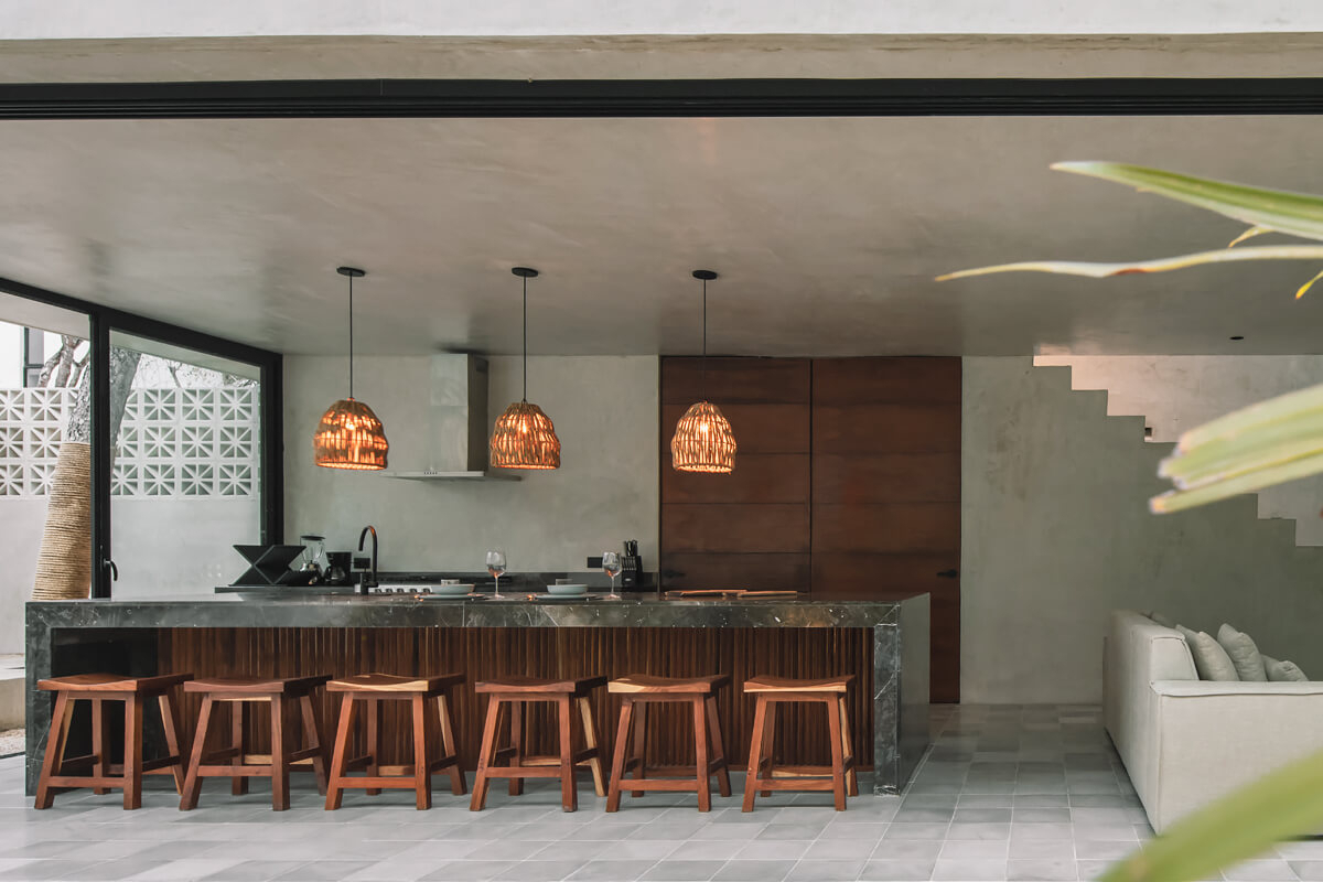 cuisine ouverte maison contemporaine