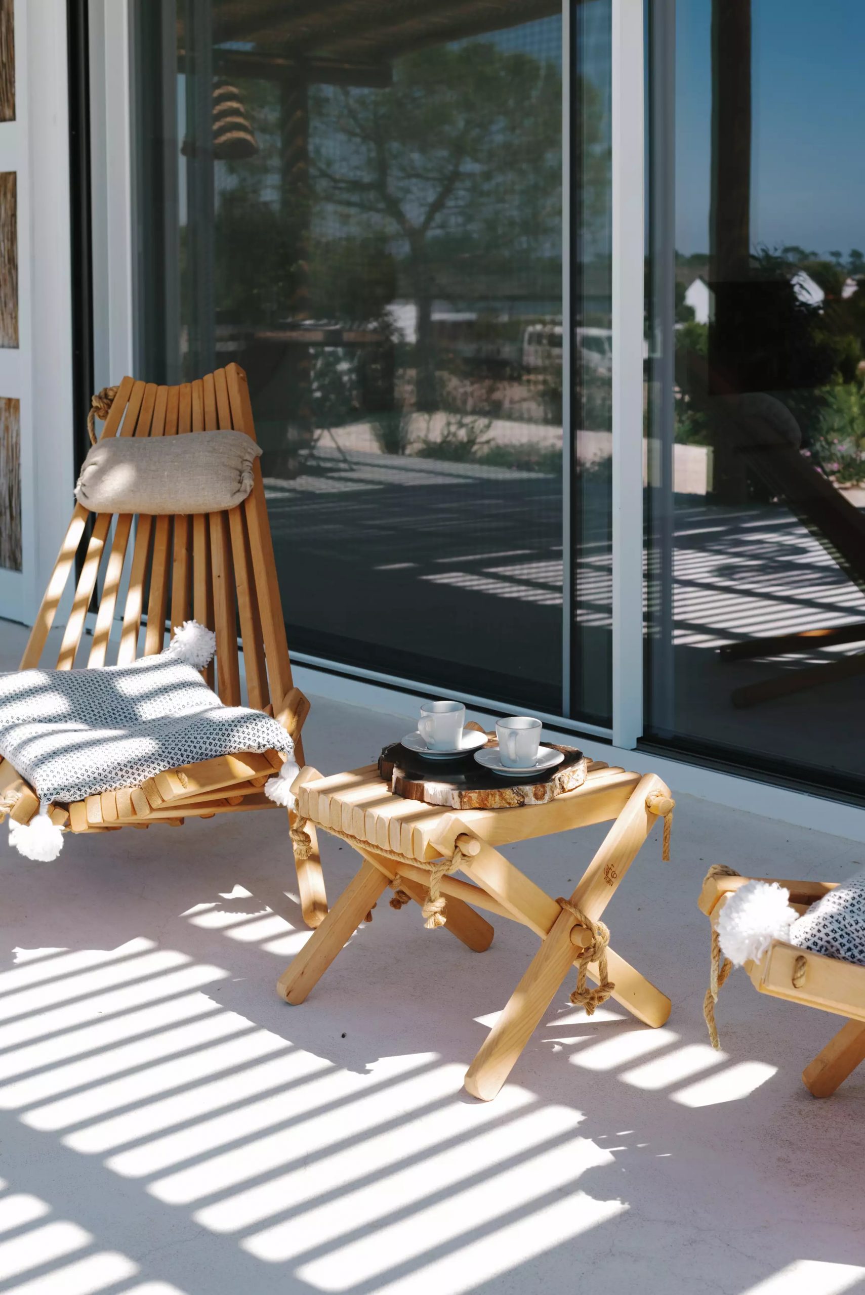 terrasse maison de vacances Comporta