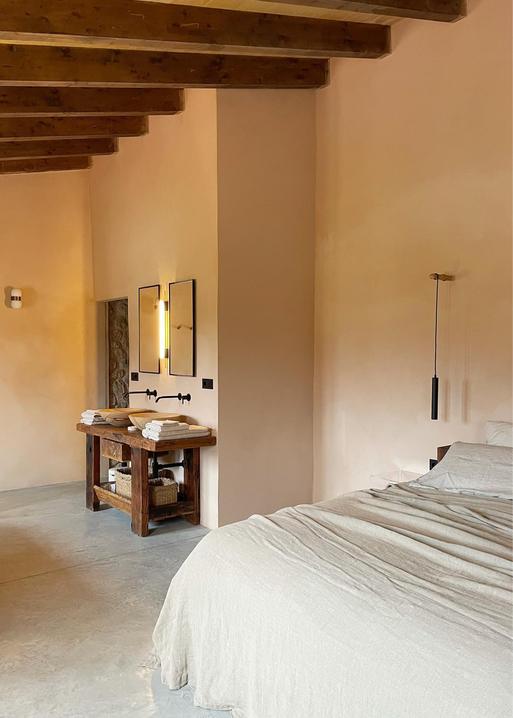 chambre avec poutres