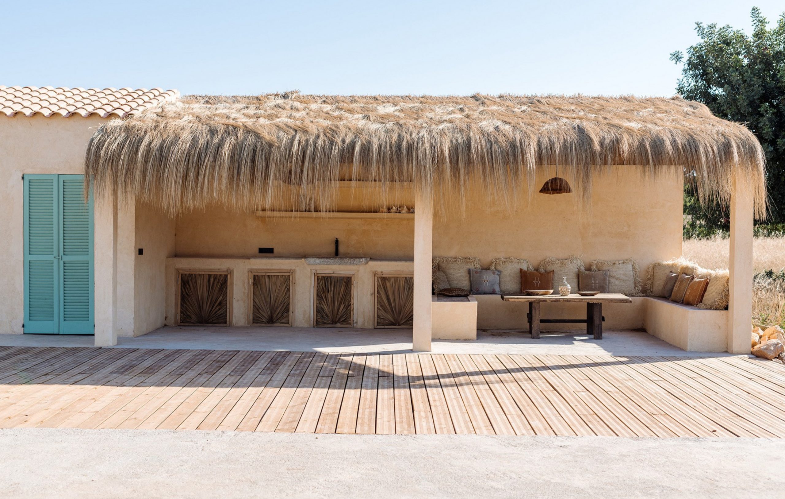 terrasse avec cuisine d'été