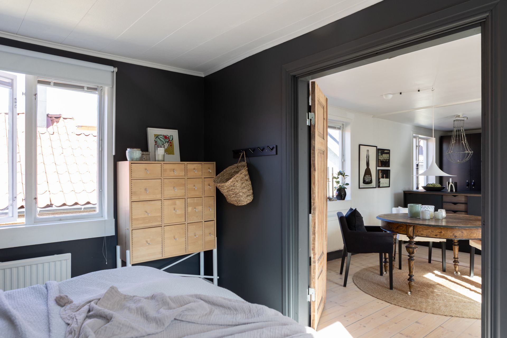 chambre sur salon maison de ville