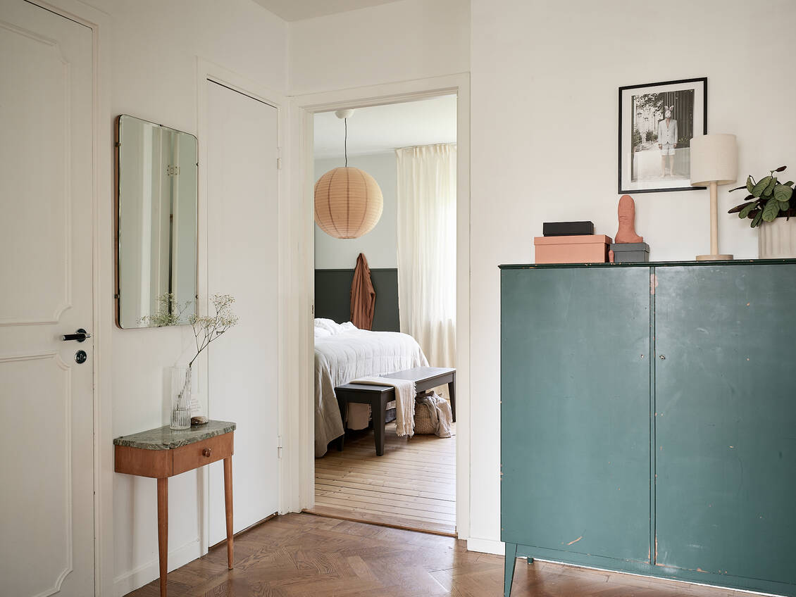 entrée décoration scandinave et vintage