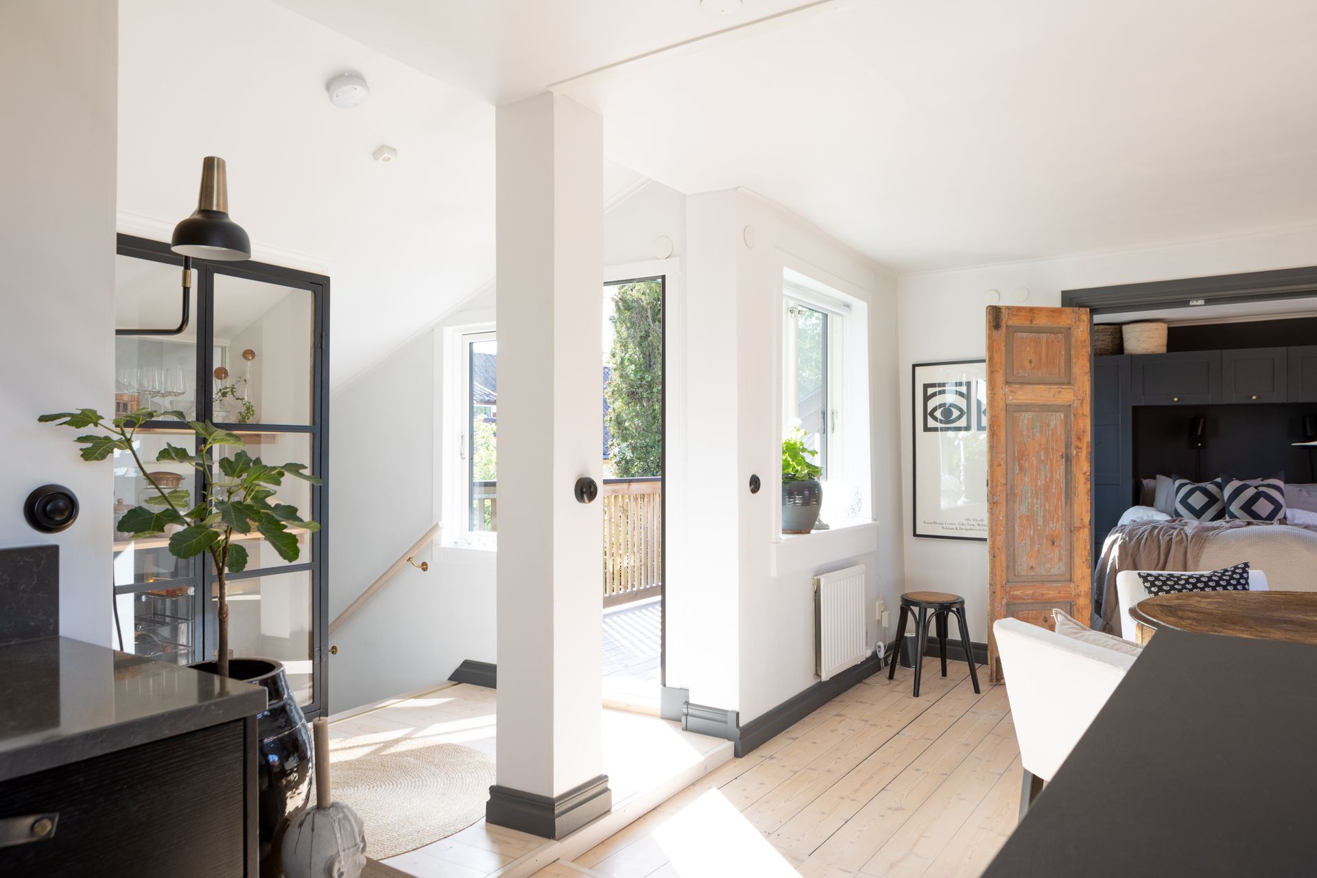 salon maison de ville avec terrasse